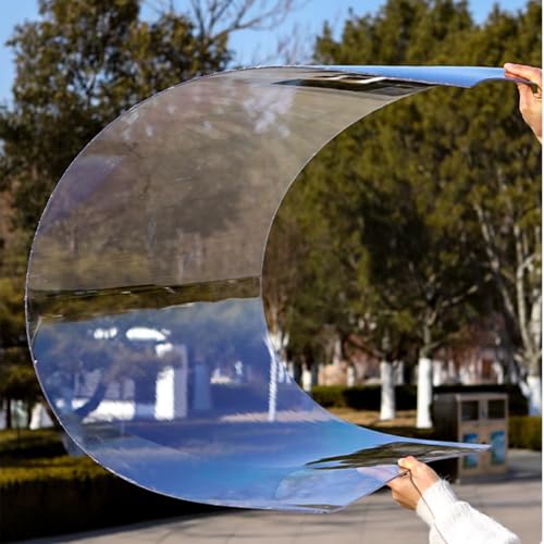 X1NGFU Polycarbonat Platte Für Gewächshäuser,Transparente Regenfest Kunststoff Dachplatten,1.5mm Dicke Tageslichtplatte,Für Garten,Vordächer,Fenster,Terrasse,Balkon (122cm x 800cm) von X1NGFU