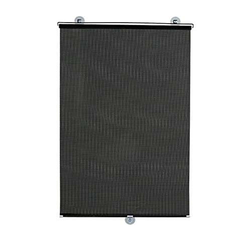 X1NGFU Sonnenschutz Rollos Mit Saugnäpfen,Fenster Sonnenschutz Verdunkelungsrollo,Sichtschutz Fensterrollo Rollo,Temporäre Jalousien,UV Schutz,kein Bohren Erforderlich (68x125cm/27x49in,Black) von X1NGFU