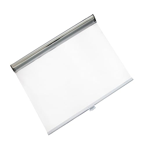 X1NGFU wasserdichte Durchsichtige Rollos,Transparente Staubdicht Hält Frisch Rollo Mit Haken,Federtyp Staubdicht Trennvorhänge,Lebensmittelabdeckung Vorhänge,Für Obstladen,Kühlschrank (W105xL120cm) von X1NGFU