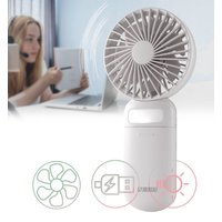 X4-LIFE Mini Ventilator mit Spiegel, LED Licht und Akku von X4-Life