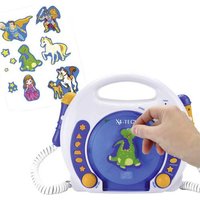 X4 Tech Bobby Joey Kinder CD-Player CD, SD, USB Inkl. Mikrofon Blau von X4 Tech