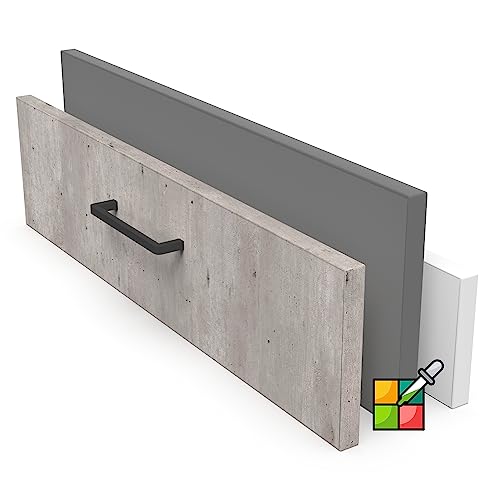 X57 Schubladenfront nach Maß - Schubladenblende - Backofenblende - Möbelfront - Holzblende - Frontblende (Beton) von X57