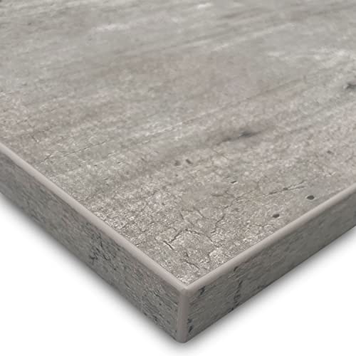 X57 Tischplatte 19mm Dekorplatte nach Maß Holzplatte melaminharzbeschichtet Spanplatte mit 2mm ABS Kante Umleimer (100x40cm. Beton) von X57