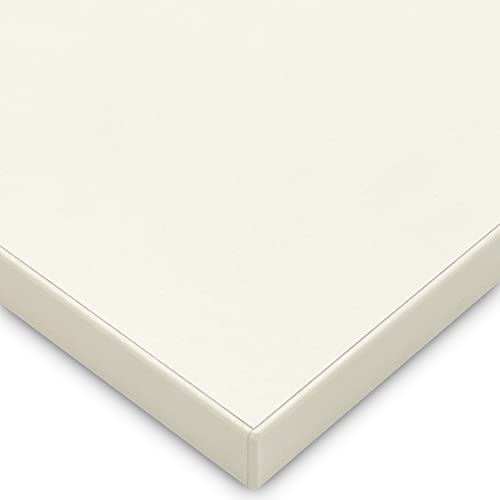 X57 Tischplatte 19mm Dekorplatte nach Maß Holzplatte melaminharzbeschichtet Spanplatte mit 2mm ABS Kante Umleimer (80x70cm. Magnolia) von X57