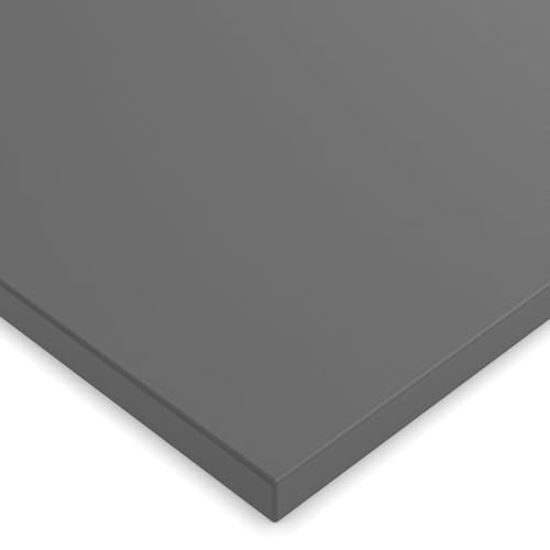 X57 Tischplatte 19mm Zuschnitt nach Maß 2mm ABS Kante Umleimer Dekorplatte Holzplatte Spanplatte (Anthrazit) von X57