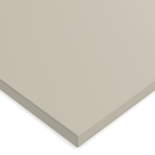X57 Tischplatte 19mm Zuschnitt nach Maß 2mm ABS Kante Umleimer Dekorplatte Holzplatte Spanplatte (PRIMEBOARD Kaschmirgrau) von X57