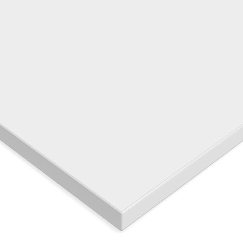 X57 Tischplatte 19mm Zuschnitt nach Maß 2mm ABS Kante Umleimer Dekorplatte Holzplatte Spanplatte (PRIMEBOARD Weiß) von X57