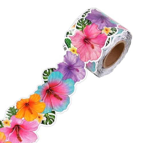 18,5 m Pinnwand-Bordüre, Blumenblatt-Bordüre, Wandaufkleber für Schule, Klassenzimmer, Whiteboard, Kreidetafel, Dekoration, bunte Tafel-Zierleisten von XAGMODSHN