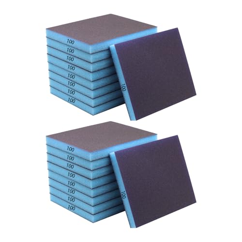 18 Stück weiche Schleifklotz, wiederverwendbare Schwammpads, geeignet zum Polieren von Holz, Metalloberflächen, verbesserte Effizienz, Nass- und Trockenschleifpads 18 Stück weiche Schleifklotz, wiederverwendbare Schwammpads, geeignet zum Polieren von Holz, Metalloberflächen, verbesserte Effizienz, Nass- und Trockenschleifpads von XAGMODSHN