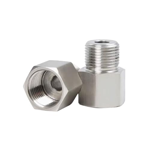 2 Stück Stahladapter 3/8 Zoll Innengewinde auf 1/4 Zoll Außengewindeanschlüsse für industrielle Flüssigkeitssysteme, robuste NPT-Gewindeanschluss 2 Stück Stahladapter 3/8 Zoll Innengewinde auf 1/4 Zoll Außengewindeanschlüsse für industrielle Flüssigkeitssysteme, robuste NPT-Gewindeanschluss von XAGMODSHN