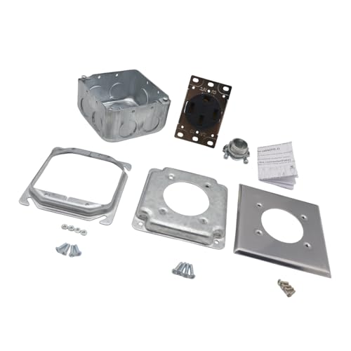 50A NEMAS 14 50R Elektro Outlet Box Installation Mit Quadratschlängnisbox Und Abdeckplatte Für Anwendungen Abdeckplattenauslassbox von XAGMODSHN