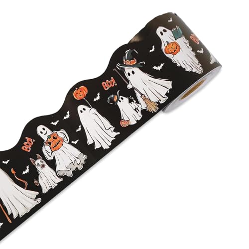 59ft Bulletin Board Border Tric Trim Halween Border Trim Wall Aufkleber Für Klassenzimmer Notizen Tafel Chalkboard Whiteboard Halloween Party Bulletin Board Accessoires von XAGMODSHN