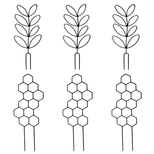 6 Stück Pflanzenspaliere für den Innenbereich, stapelbar, Klettern, klein, für Topfpflanzen, Outdoor-Pflanzen 6 Stück Pflanzenspaliere für den Innenbereich, stapelbar, Klettern, klein, für Topfpflanzen, Outdoor-Pflanzen von XAGMODSHN