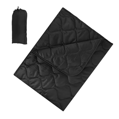 Campingdecke, leicht, wasserdicht, Picknickmatte für Outdoor-Camping, warme und Schlafdecke, Steppdecke, tragbarer Umhang von XAGMODSHN