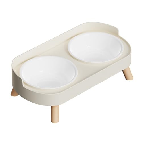 Cats Food and Water Bowl Set Erhöhte Haustier Feeder Doppelschale Mit Spritzer Beweis Für Hundespülmaschinen. Cats Food and Water Bowl Set Erhöhte Haustier Feeder Doppelschale Mit Spritzer Beweis Für Hundespülmaschinen. von XAGMODSHN