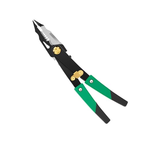 Doppelkopf-Werkzeug, umwandelbar zwischen Abisolierzange und Blechschneider, rutschfester Griff, eingebaut für professionelles Zweizweck-Flaschenöffner-Set von XAGMODSHN