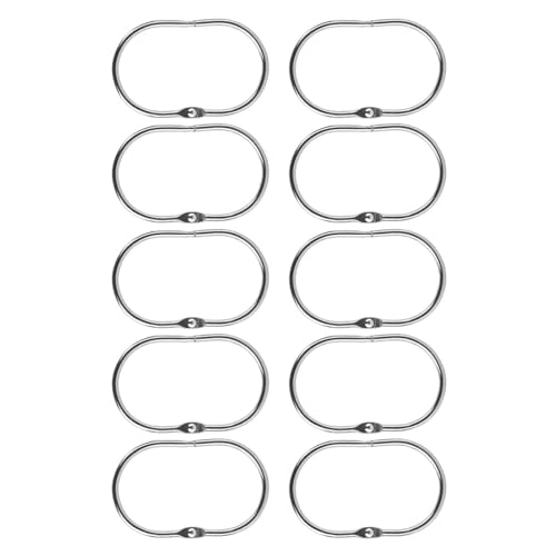Duschvorhang-Metallbefestigungen, sicherer Haken, praktische Halterung, Aufhängeringe, Vorhänge, Ringe Duschvorhang-Metallbefestigungen, sicherer Haken, praktische Halterung, Aufhängeringe, Vorhänge, Ringe von XAGMODSHN