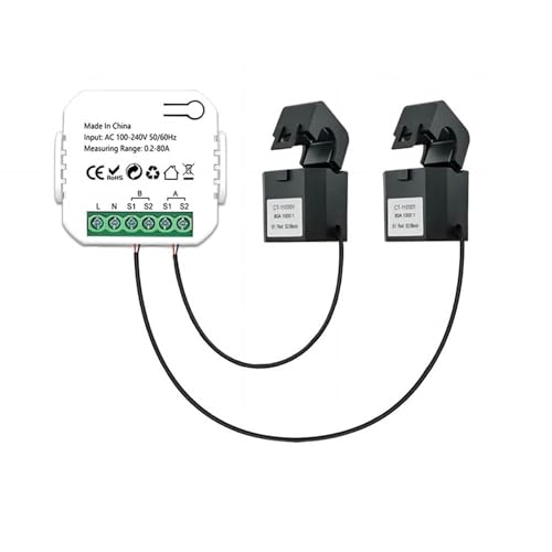 Echtzeit 80A 2-Kanal Monitor Klemme Mit Tracking Stromverbrauchsstromüberwachungsmonitoren Elektrizitätsstatistiküberwachungsvorrichtung Echtzeit 80A 2-Kanal Monitor Klemme Mit Tracking Stromverbrauchsstromüberwachungsmonitoren Elektrizitätsstatistiküberwachungsvorrichtung von XAGMODSHN