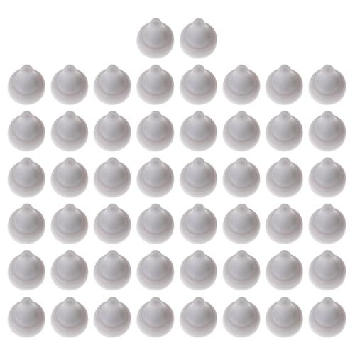 Ersatzdüsen für Duschkopf, runde Spitze, Silikon-Düse, Sprinkler, Loch, runde Spitze, 50 Stück von XAGMODSHN