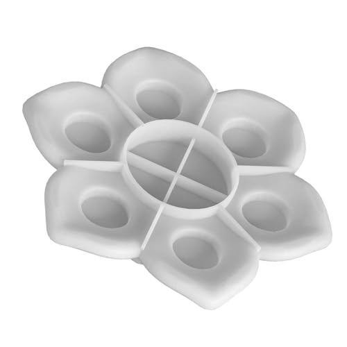 Floral Silikonform 6 Hohlräume Silikone Kerzenform Für Teelichthalter Harz Hochzeit Festival Dekoration von XAGMODSHN