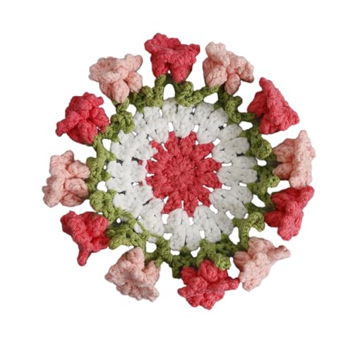 Handgefertigte Häkeluntersetzer Farbenfrohe Blumenmattenmatten Wärme Isolierkissen Hand Gewebtes Placemat Esstisch Dekoration Handgefertigte Häkeluntersetzer Farbenfrohe Blumenmattenmatten Wärme Isolierkissen Hand Gewebtes Placemat Esstisch Dekoration von XAGMODSHN