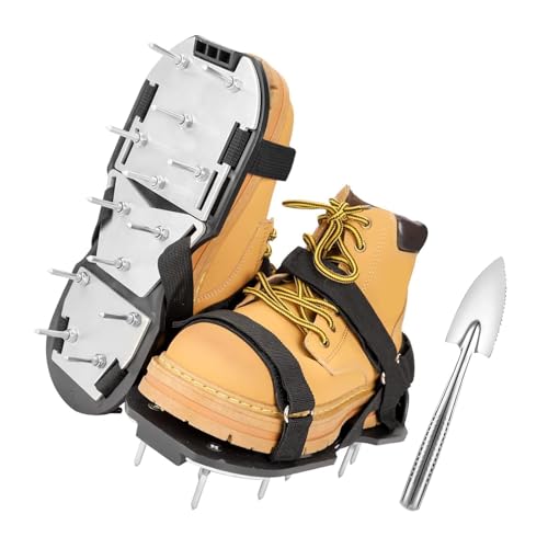 Hochfeste Belüfterschuhe mit nicht verbiegenden Nägeln und Gartenschaufel, Bodenwerkzeug für hartes Gelände, Bodenwerkzeug Hochfeste Belüfterschuhe mit nicht verbiegenden Nägeln und Gartenschaufel, Bodenwerkzeug für hartes Gelände, Bodenwerkzeug von XAGMODSHN