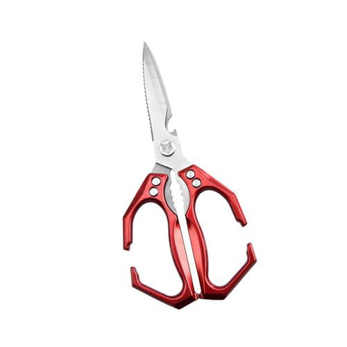 Küchenschere Für Knochenfische Nicht Schlau Ergonomisch Aluminiumlegierung Sicherer Verriegelungsmechanismus Schere Mehrzweckküchen Schneidwerkzeug von XAGMODSHN