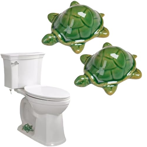 Lustige und funktionale WC-Bolzenkappen mit Meeresbewohner, Schildkröte, Badezimmer-Dekoration, Meeresmotiv-Gadget, dekorativ von XAGMODSHN