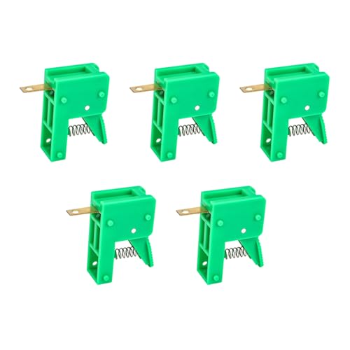 Mehrzweck-Schnellverdrahtungspfosten, LED-Lampen, Federpress-Clips, LED-Lampen, schnelle Verkabelung für elektronische Komponenten, Messing-Clip, 5 Stück Mehrzweck-Schnellverdrahtungspfosten, LED-Lampen, Federpress-Clips, LED-Lampen, schnelle Verkabelung für elektronische Komponenten, Messing-Clip, 5 Stück von XAGMODSHN