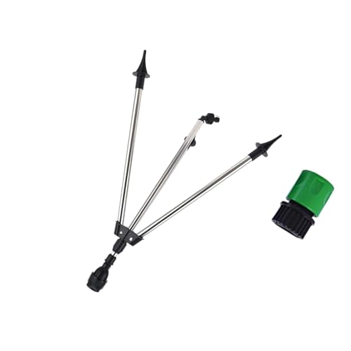 Metall Basis Stativ Sprinkler Kopfleckfestes Design 3/4 Zoll Schlauchanpassung Anpassbare Sprühmuster Außenwässerung Hoher Abdeckung Rasenwasseranlage Geräte von XAGMODSHN