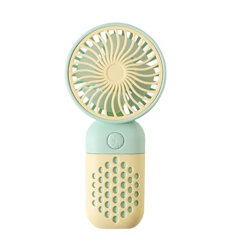 Miniatur-Handventilator, USB-C-Ladung, tragbares Luftstromgerät für Studium, Arbeit, Reisen, Taschenformat, wiederaufladbarer Ventilator von XAGMODSHN