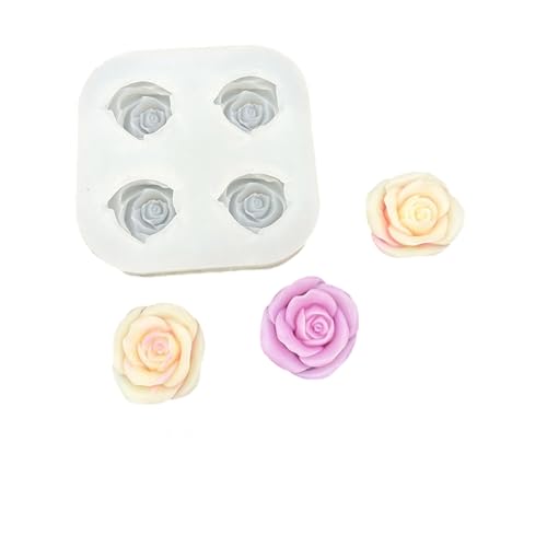 Multi Zweck Silikon Rosenform Für Seifen Kerze Schokolade Machen Hitzebeständige Handwerkswerkzeug Backform Silikon Rosenform Für Handwerker von XAGMODSHN