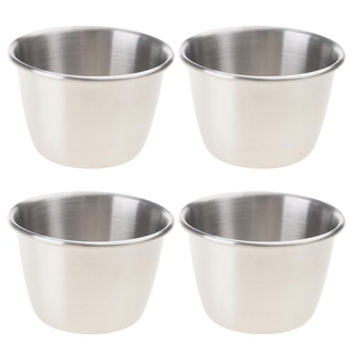 Multifunktionale Edelstahlbecher für Kinder, praktische und tragbare Metallbecher für Zuhause oder Reisen, Lebensmittelqualität, 4 Stück von XAGMODSHN