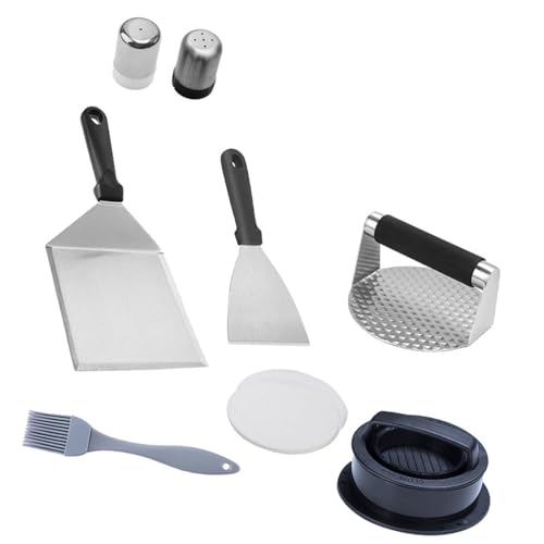 Multifunktionale Hamburger Fleischpresse Set Praktische Home Edelstahl BBQ Presse für Burger Eier und Pfannkuchen Multifunktionale Hamburger Fleischpresse Set Praktische Home Edelstahl BBQ Presse für Burger Eier und Pfannkuchen von XAGMODSHN