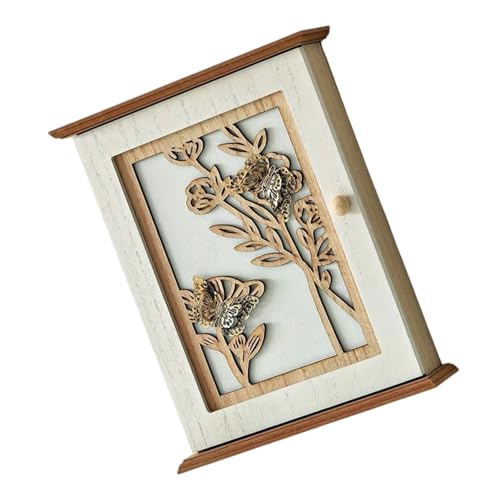 Platzsparende Schlüsselorganisatoren Wandmontierte Holz Retro Designs Haken Für Eingangsschlüsselhalter Wandmontage von XAGMODSHN