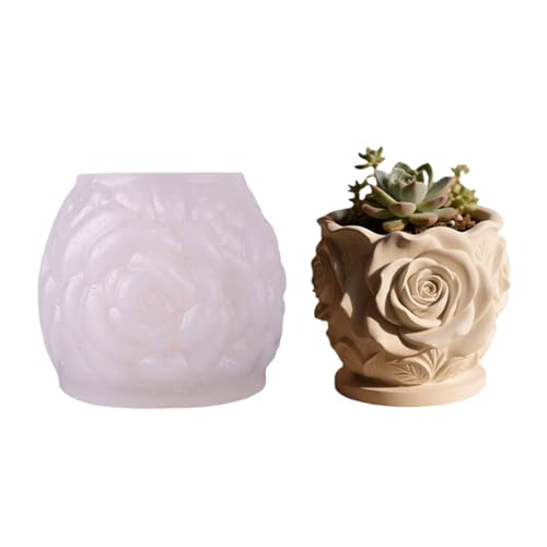 Praktische Silikonharzform Mit Detailliertem Rosenmuster Silikonstextur Geeignet Für Handgefertigte Pflanzerhandwerksprojekte Geprägtes Rosen Pflanzer Craft Form Praktische Silikonharzform Mit Detailliertem Rosenmuster Silikonstextur Geeignet Für Handgefertigte Pflanzerhandwerksprojekte Geprägtes Rosen Pflanzer Craft Form von XAGMODSHN
