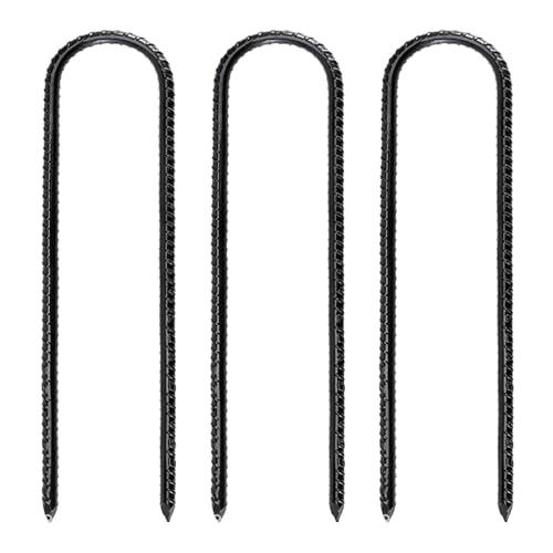 Robuste Gartenanker, L-förmig, Metall-Zaunpfahl, Camping-Zelthering, Windpfähle, Stahlpfahl für Hof, Landschaft, Bodenanker, 3 Stück Robuste Gartenanker, L-förmig, Metall-Zaunpfahl, Camping-Zelthering, Windpfähle, Stahlpfahl für Hof, Landschaft, Bodenanker, 3 Stück von XAGMODSHN