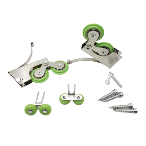 Robuste Nylon-Schiebetürrollen, Möbelrollen-Set für reibungslosen und leisen Kleiderschrank, Betrieb in verschiedenen Umgebungen, leiser Schiebemechanismus von XAGMODSHN