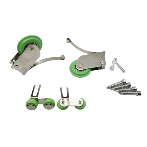 Robuste Nylon-Schiebetürrollen, Möbelrollen-Set für reibungslosen und leisen Kleiderschrank, Betrieb in verschiedenen Umgebungen, leiser Schiebemechanismus von XAGMODSHN