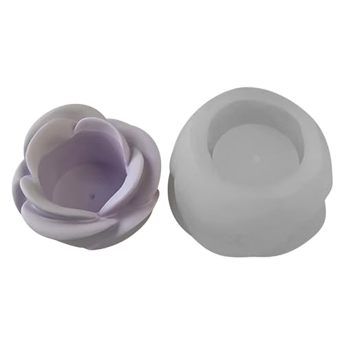 Rosen-Blumenhalter-Form, Epoxidharz, Gießform für Kerzenständer, Schmucktablett, Hochzeit, Zuhause, Tischdekoration, Kerzenständer-Formen zur Herstellung von XAGMODSHN