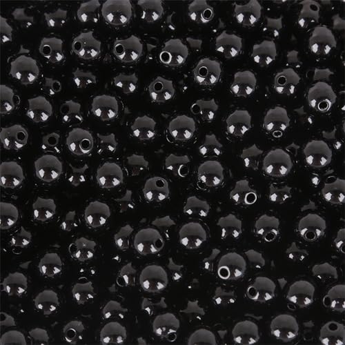 Schmuckherstellungszubehör, 6 mm, Acrylperlen für Armbänder, Basteln und Familienaktivitäten, Acrylperlen zur Herstellung Schmuckherstellungszubehör, 6 mm, Acrylperlen für Armbänder, Basteln und Familienaktivitäten, Acrylperlen zur Herstellung von XAGMODSHN