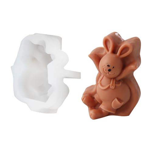 Silikonform für Osterhasen, stabile Silikon-Tisch-Display-Form für Ostern, Kaninchen, Ornamente, Form von XAGMODSHN