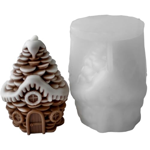 Silikonform in Tannenzapfenform für handgefertigte Seifenherstellung, Weihnachtsmotive, Silikone für Epoxidharz, temperaturbeständige Form von XAGMODSHN