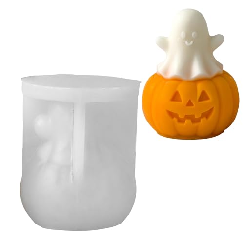 Silikonform mit Halloween-Motiv, sicher für Kinder, Kürbis-Geisterform, Bastelwerkzeug, Silikonform Silikonform mit Halloween-Motiv, sicher für Kinder, Kürbis-Geisterform, Bastelwerkzeug, Silikonform von XAGMODSHN