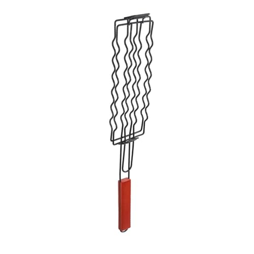 Stabiles Edelstahl-Hot Dogs Grillrost Praktisches Hot Dogs Grillrost mit Holzgriff für bequemes Grillen Kochen Stabiles Edelstahl-Hot Dogs Grillrost Praktisches Hot Dogs Grillrost mit Holzgriff für bequemes Grillen Kochen von XAGMODSHN