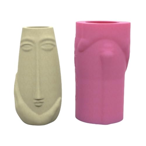 Sukkulente Pflanzerformform Form Flexible Vase Formen Menschliche Gesichtsform Blütenknopfform Geeignet Um Blütenknopf Zuzubereiten von XAGMODSHN