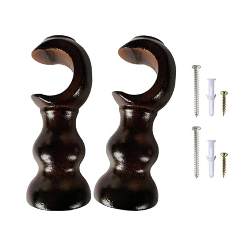 Upgrades Holzfenster Vorhangklassen Einzelhalter Starke Holzstange Unterstützt Einfache Installation Für Haushaltsdiy Fensterhalterungen von XAGMODSHN