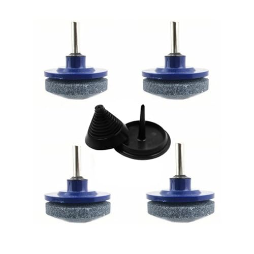 XAGMODSHN 4pcs Bohrer Angetriebene Rasenmäher Mäherschneider Spitzer Set Mit Balancewerkzeug Trimmer Spitzer Für Präzise Cutter Wartung Verschleiß Resistent Rasenmäher Klinge von XAGMODSHN