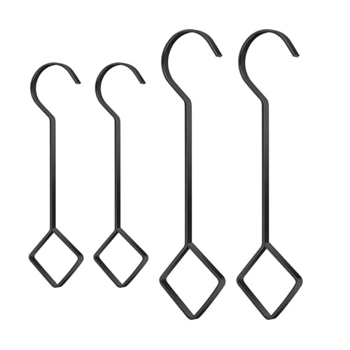 XAGMODSHN 4pcs Verstärkter Eisen Display Haken Doppellänge Option Rostproofes Hanging Hardware Multiple Funktions Für Hausgarten Doppellänge Anlagen Set von XAGMODSHN