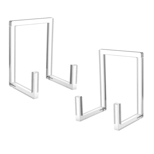 XAGMODSHN Acryl-Bilderrahmenständer, Vinyl-Schallplatten-Organizer, hohe Transparenz, Präsentationsständer für Bilderrahmen, 2 Stück von XAGMODSHN